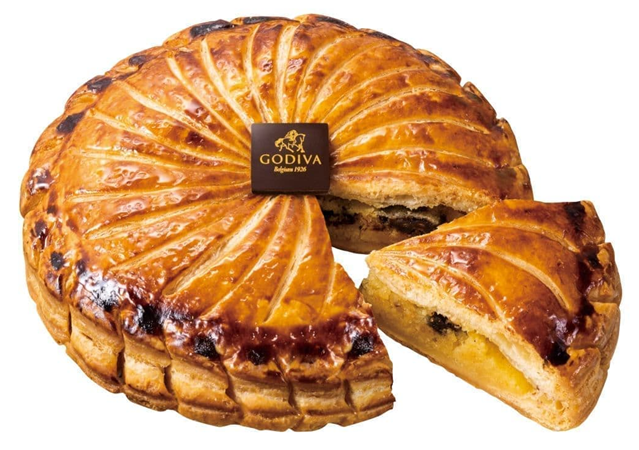 ゴディバから新年を祝うフランスの伝統菓子
「ガレット デ ロワ」チョコを混ぜ込み販売！